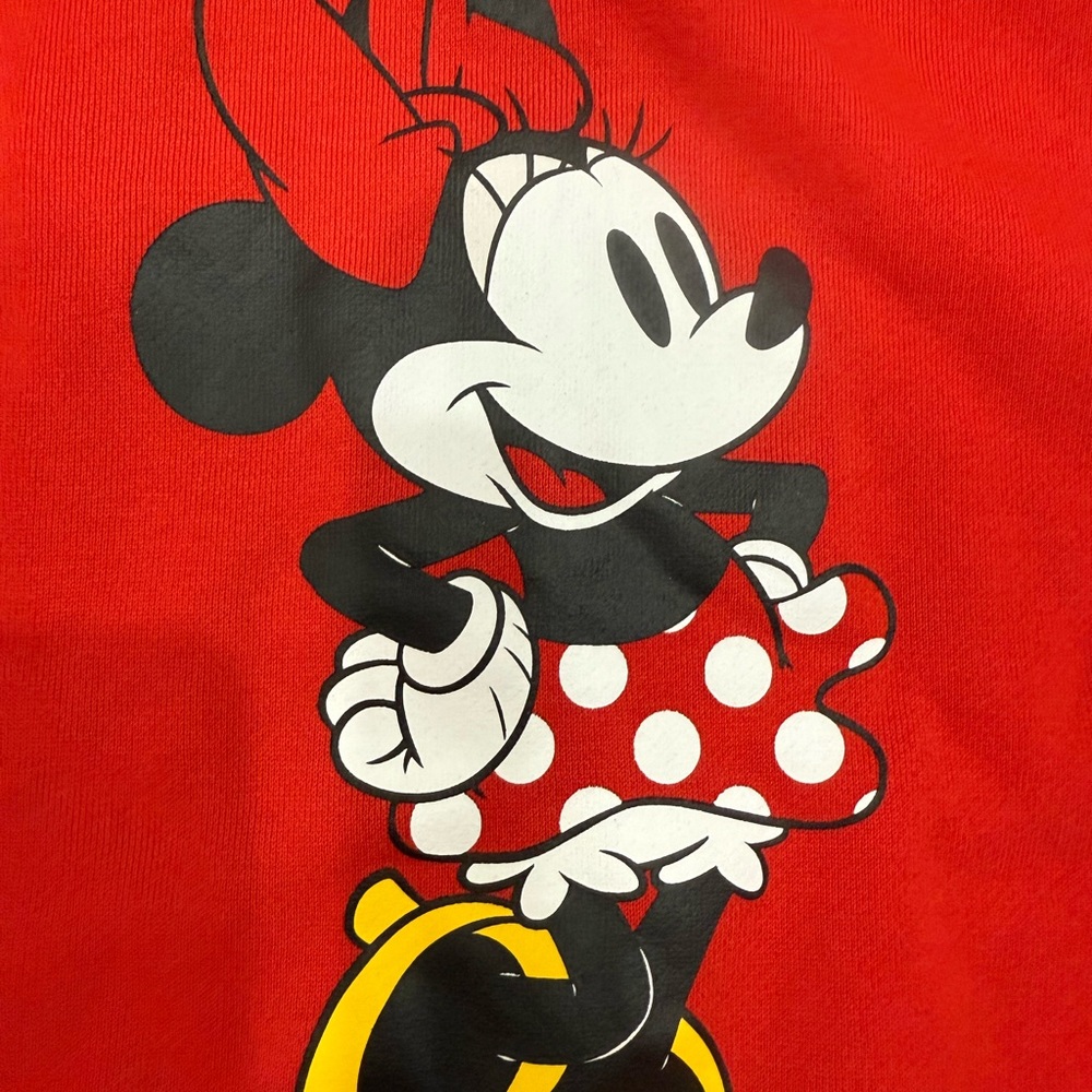 Disney Red Minnie Mouse Women’s Sweatshirt - Picture 3 of 8